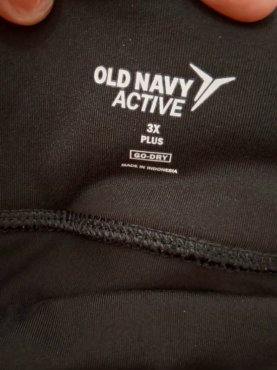 OLD NAVY Black High-Rise Bike Shorts Size 3X - Picture 3 of 8